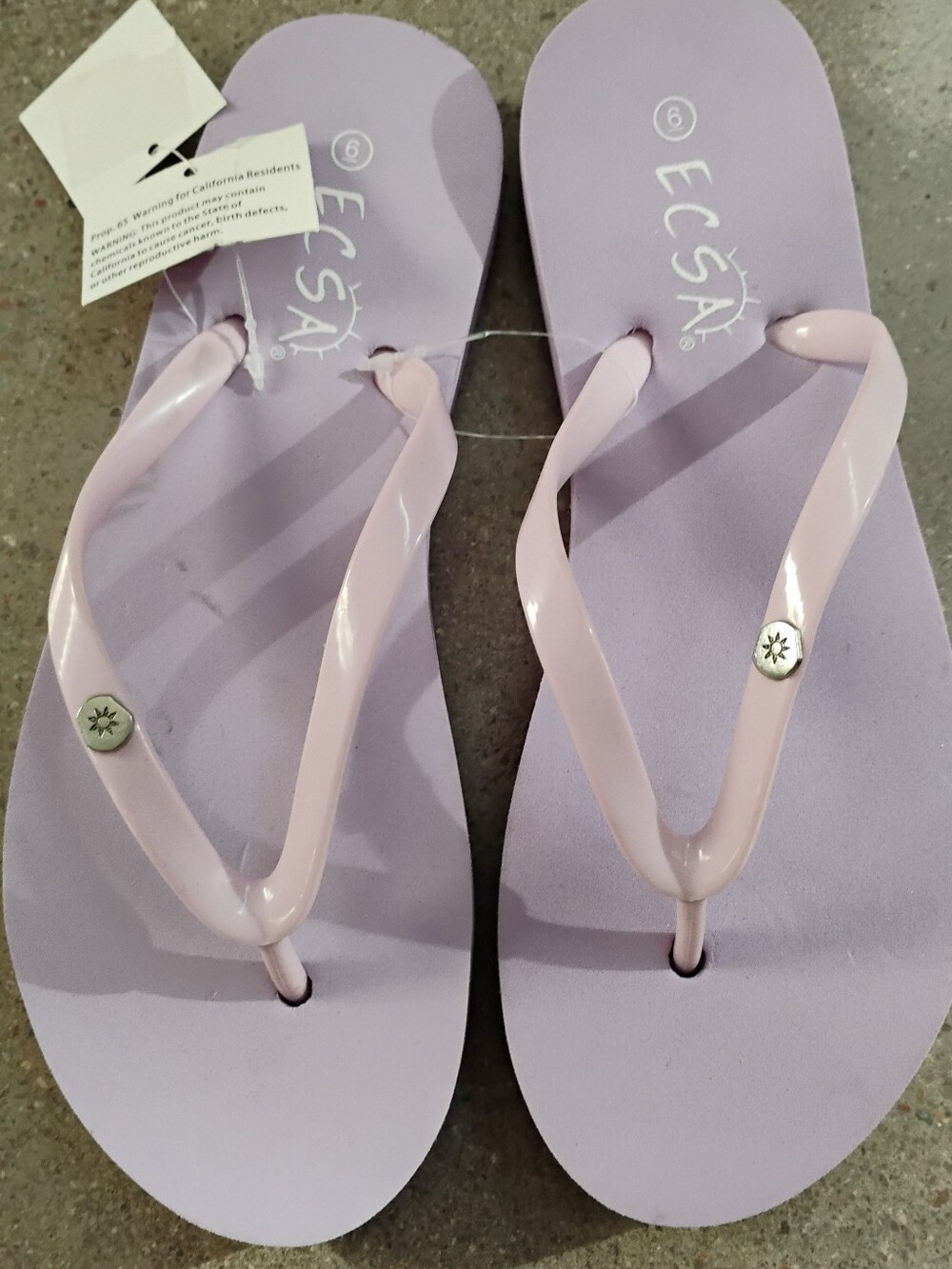 Women’s Lavender Flip Flop Sandals